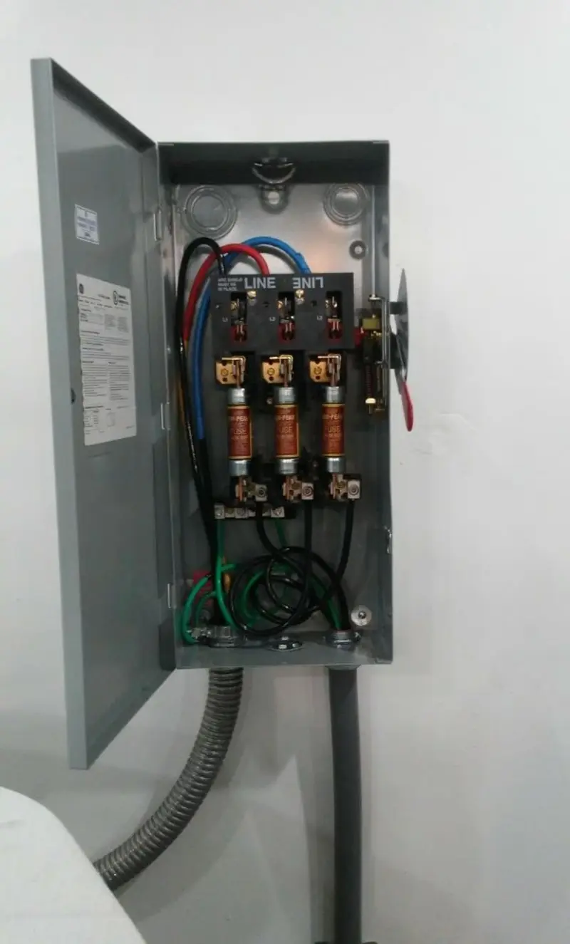 Three-phase disconnect switch installed for Electrical Wiring & Rewiring in Cazenovia